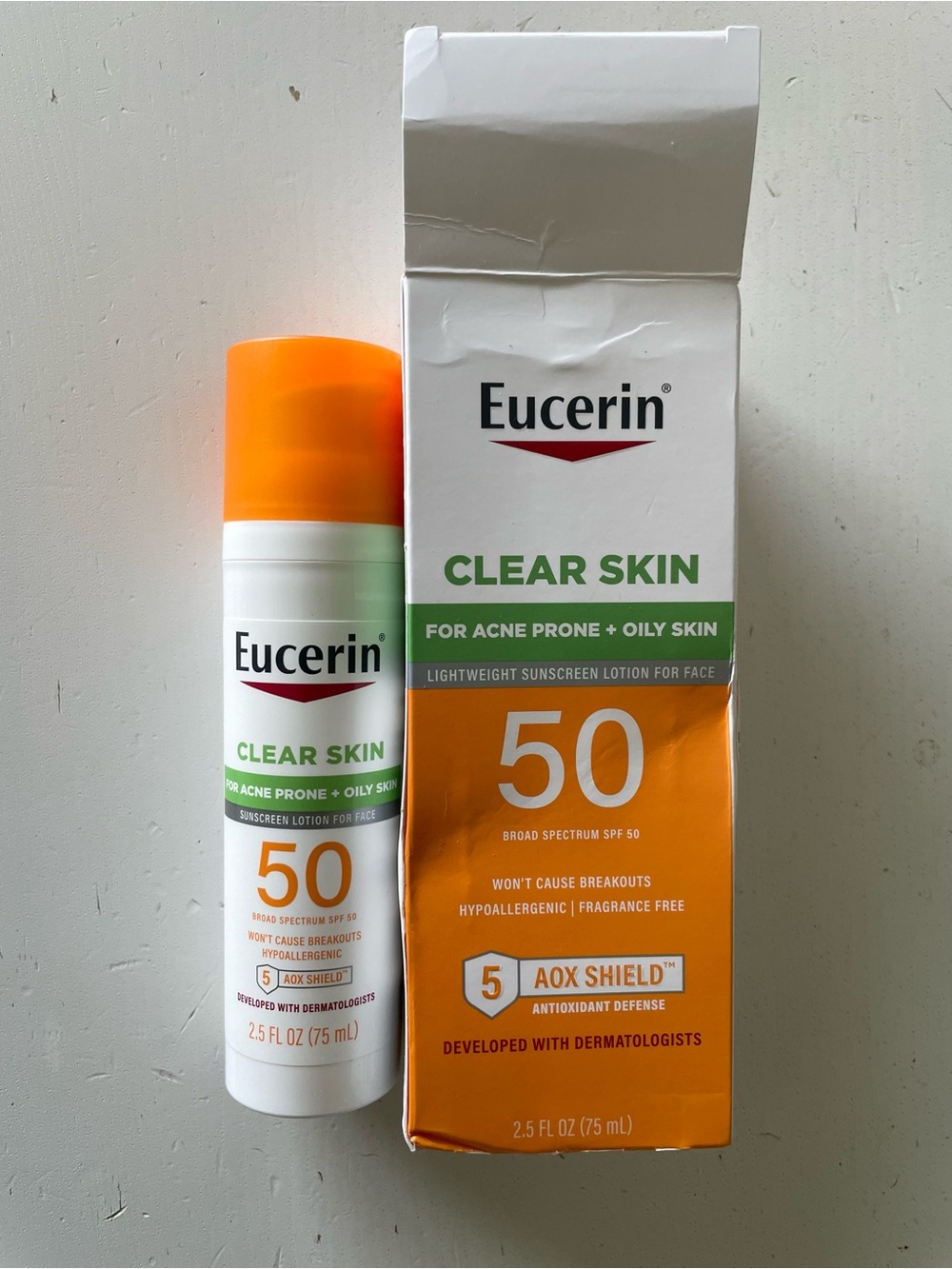 Eucerin Clear Skin SPF 50 Lightweight Sunscreen Lotion